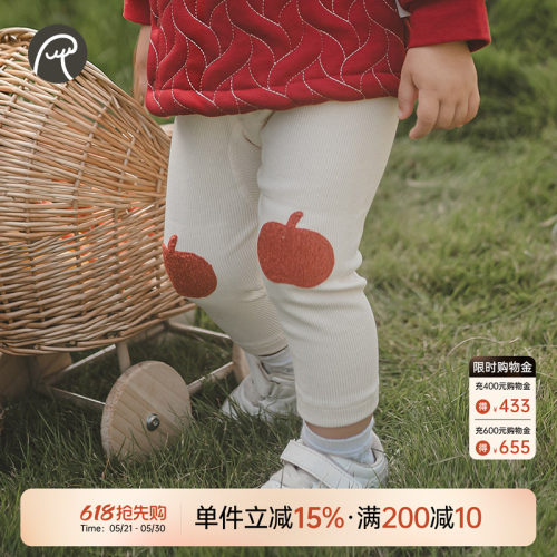 乖奇熊女宝宝春秋季大pp打底裤