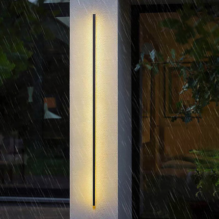 户外防水壁灯别墅外墙庭院大门柱子装饰室外阳台长条led墙壁灯