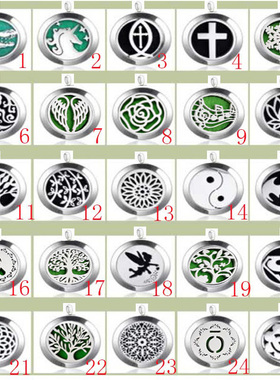 精油香薰吊坠钛钢多特瑞玫瑰花链