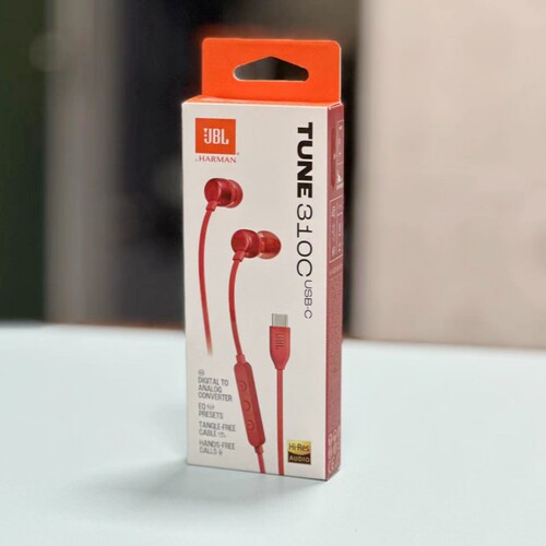 JBL T310C入耳式有线蓝牙耳机线控手机耳塞耳麦重低音Type-C接口