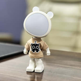 Monsterlink限量MONCA 宇航情侣萌宠潮品灯小夜灯玩偶摆件潮品