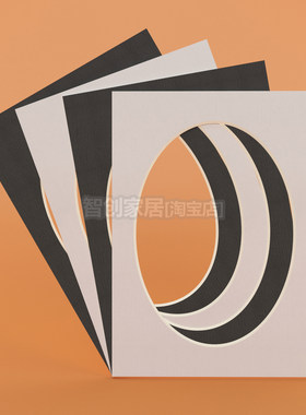 椭圆形卡纸装裱画框相框照片垫