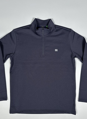 KOLON SPORT可隆经典运动休闲半拉链加绒保暖长袖T恤男款