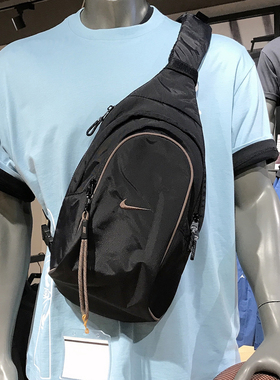 Nike耐克大单肩背包胸包户外运动包休闲旅行斜挎包男女DJ9796-010