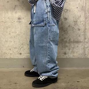 阔腿BMS SSZ高田音乐EVISEN三方别注直筒复古时尚工装宽松牛仔裤
