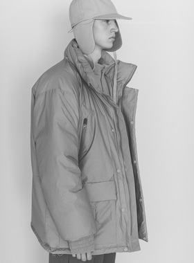 FC1 MONSTER RECYCLE DOWN PARKA军工装多口袋轻便保暖中长羽绒服