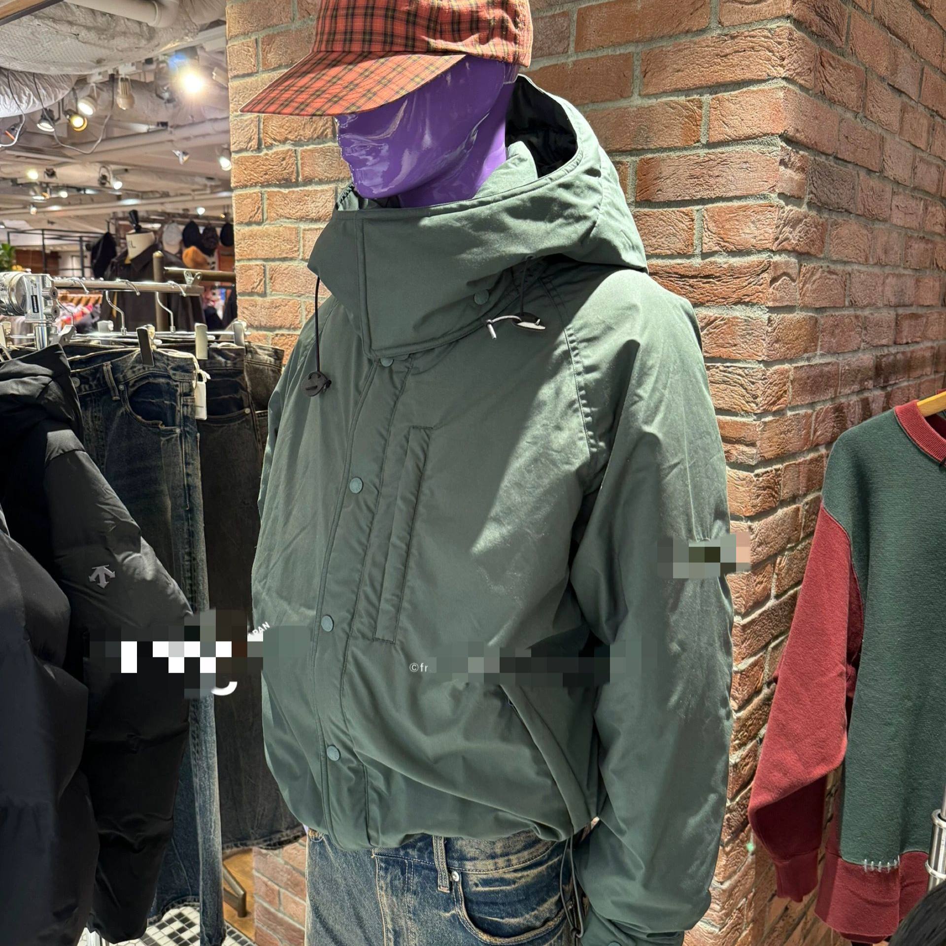 25AW 紫JS別注65/35 short down休闲时尚可拆连帽男女短款羽绒服