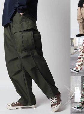 FREAKS STORE M-65改良日系多口袋百搭宽松工装抽绳长裤CITYBOY