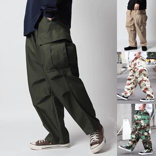 FREAKS STORE M-65改良日系多口袋百搭宽松工装抽绳长裤CITYBOY