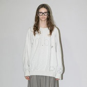 26SS小众贵牌赤崎浩次重水补丁破洞做旧复古宽松手工刺绣男女卫衣