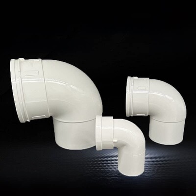 Pc50插弯头75插座收缩端口110内外插入45度160弯头烟入v管变径尺