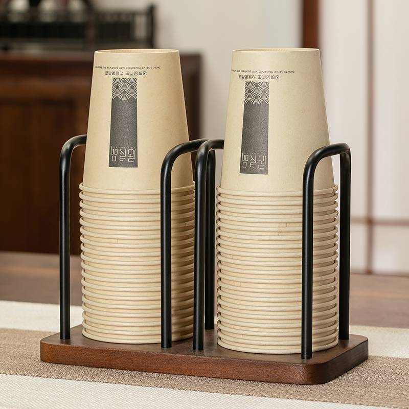高颜值纸杯架一次性杯子取杯器