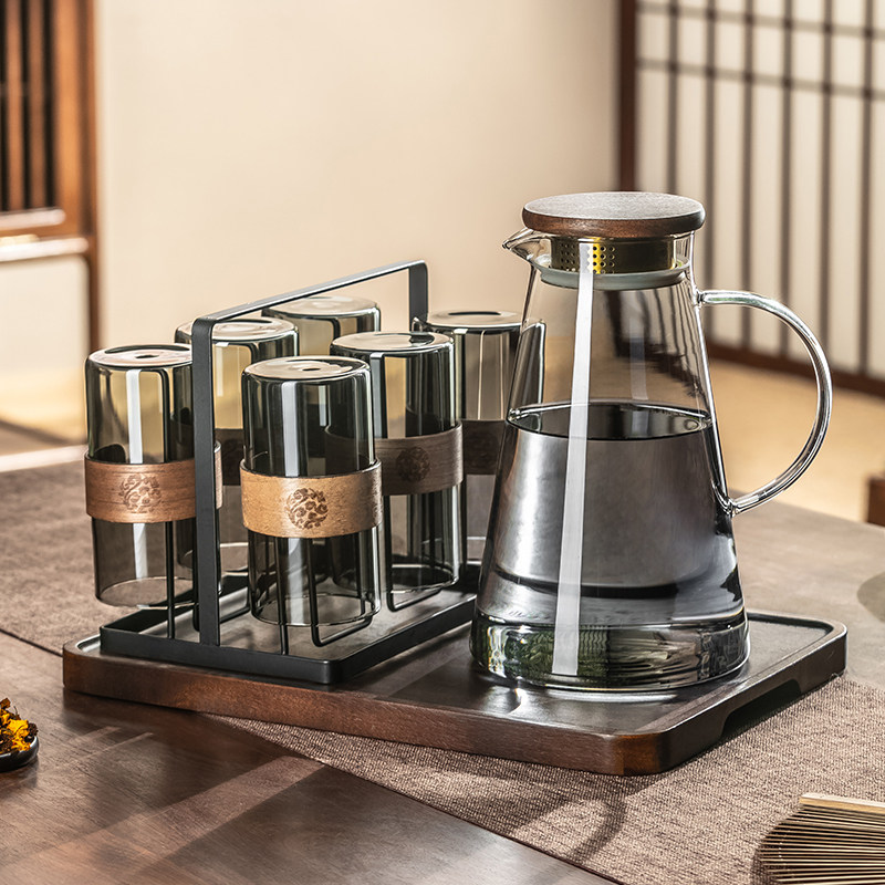 高硼硅玻璃杯水杯家用客厅套装喝水杯子高颜值耐高温防烫泡茶杯,餐饮具,玻璃杯,淘宝优惠券,粉丝福利购,淘宝优惠卷