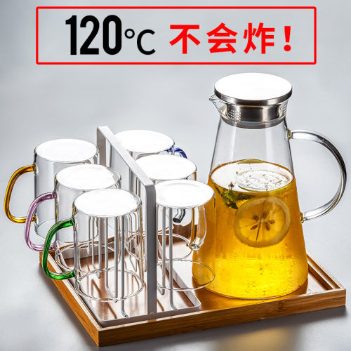冷水壶玻璃耐高温家用防爆大容量