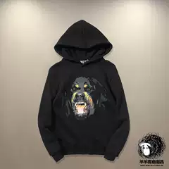 New Autumn and Winter Men's Clothing with Free Shipping, Trendy Brand, Loose-Fitting, European and American Hip-Hop Dog Head Hooded Thickened Fleece Sweatshirt, Women's Jacket