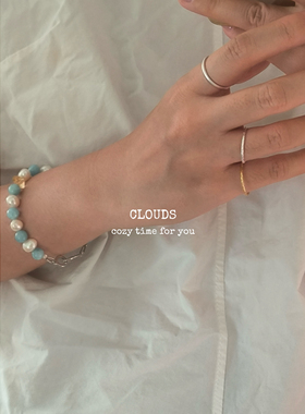 Cloudss「叠叠乐」叠戴三层极细s925纯银戒指