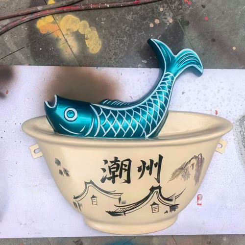 玻璃钢卡通雕塑定制网红打卡摆件
