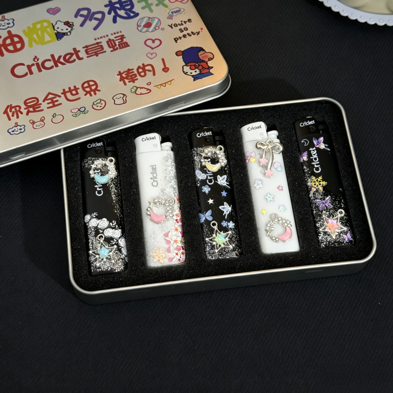 正品草蜢cricket砂轮打火机创意手工diy一次性明火高颜值送男友