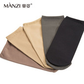 2双装 曼姿春夏新品 100D耐磨超柔女袜进口天鹅绒松口短袜32011