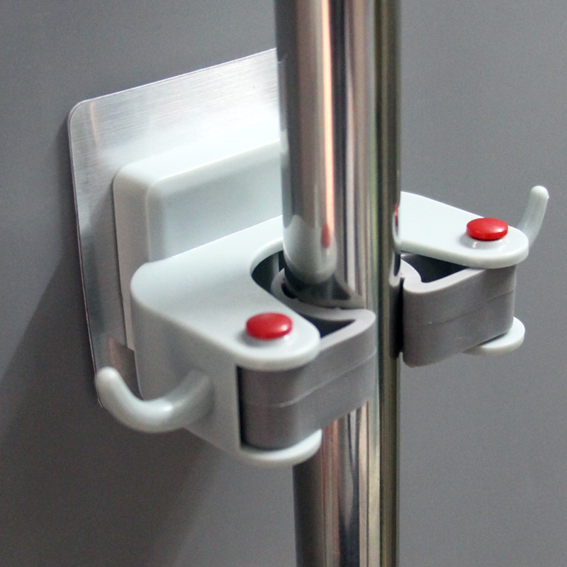 拖把挂钩夹免打孔卫生间