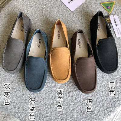 豆豆鞋男真皮2021年商务休闲