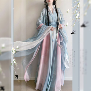 洛溪原创【南风谷】魏晋风汉服女南北朝大袖中国风八破裙春夏新款