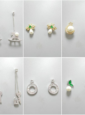 三件包邮耳环潮韩国气质网红简约女小巧长款925银针时尚耳钉39201