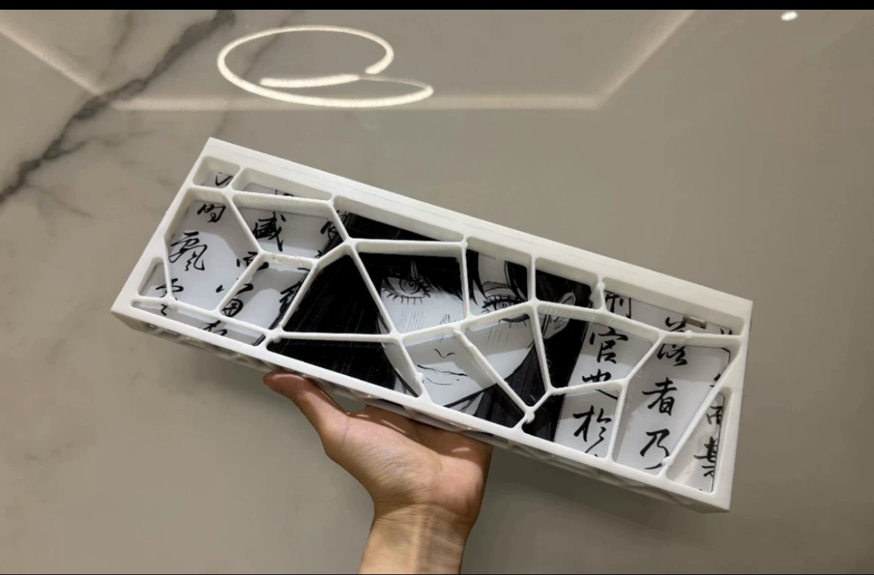 迈从Ace镂空外壳适用Ace68 美加狮MAD68键盘改装雾透半透明镂空壳