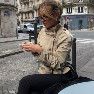 欧美风卡其色短款 百搭长袖 薄款 上衣 收腰系带风衣外套女2025秋新款