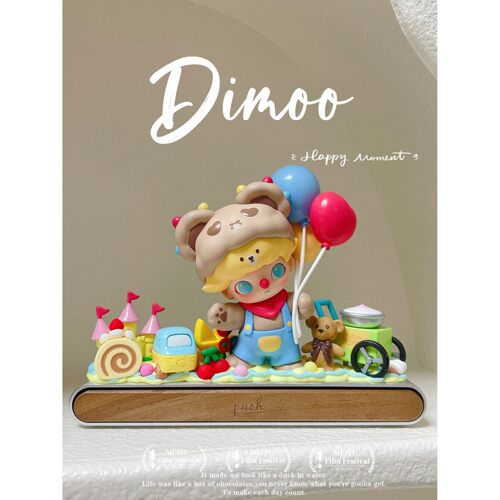 Dimoo约会日盲盒奶油胶停车号码牌定制挪车电话摆件生日礼物