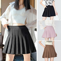 短裙高腰松紧大码 百褶裙女2025新款 胖mm显瘦a字小个子春秋半身裙