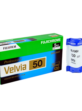 富士 FUJI Velvia RVP 50 120 50度 专业 彩色 反转片 正片 26.11