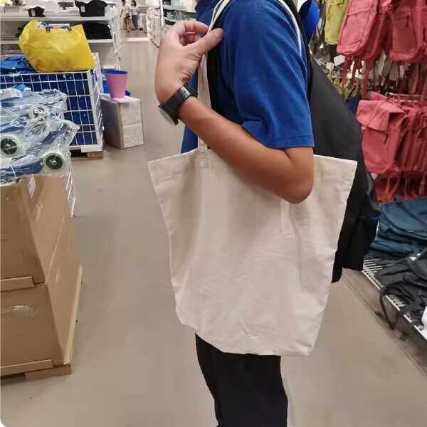 IKEA宜家 特瑞拉 新品原色布袋简朴风极简单肩包挎包环保袋学生