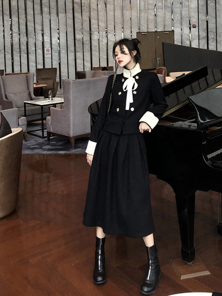 대만 새 여장 가볍고 성숙한 스타일 외국 스타일 부드러운 스타일 여성 투피스 양복 한국 스타일 가을 겨울