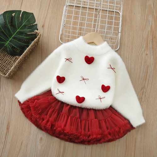 女童新年服针织衫毛衣内搭打底衫