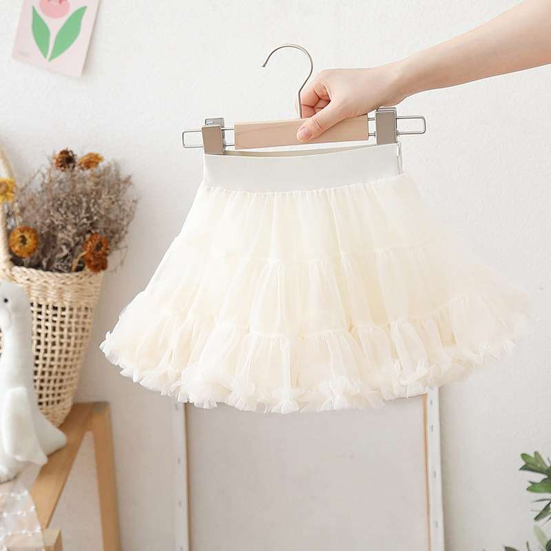 女童半身裙春秋夏季2025新款洋气女宝宝公主tutu裙儿童网纱蓬蓬裙