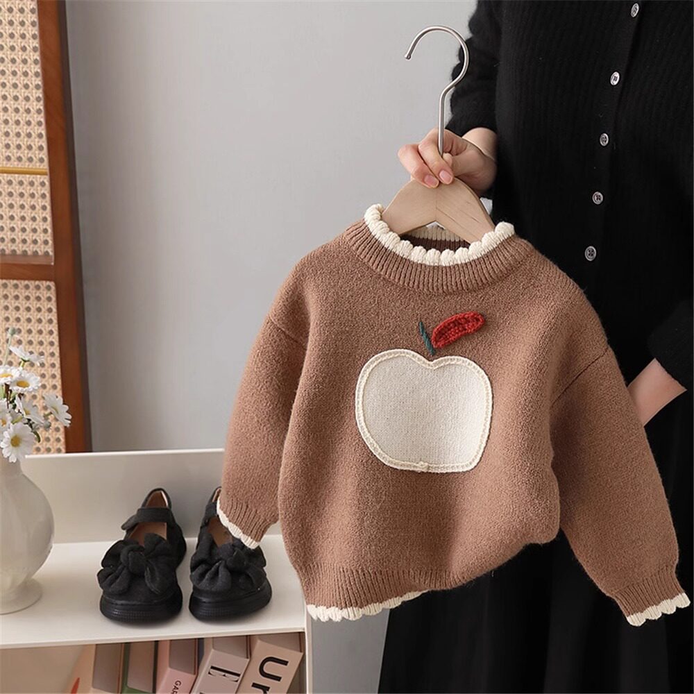 秋冬女童加厚保暖衣女宝冬季打底衫圆领一体绒内搭中小童儿童上衣