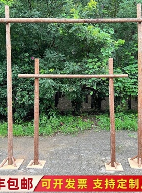 森系婚礼花架拱门杉木杆白桦树干原木装饰花艺爬藤支架幼儿园环创