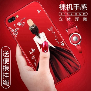 oppo r11splus手机壳全包镶钻软壳外壳r11splus防摔保护套挂绳女