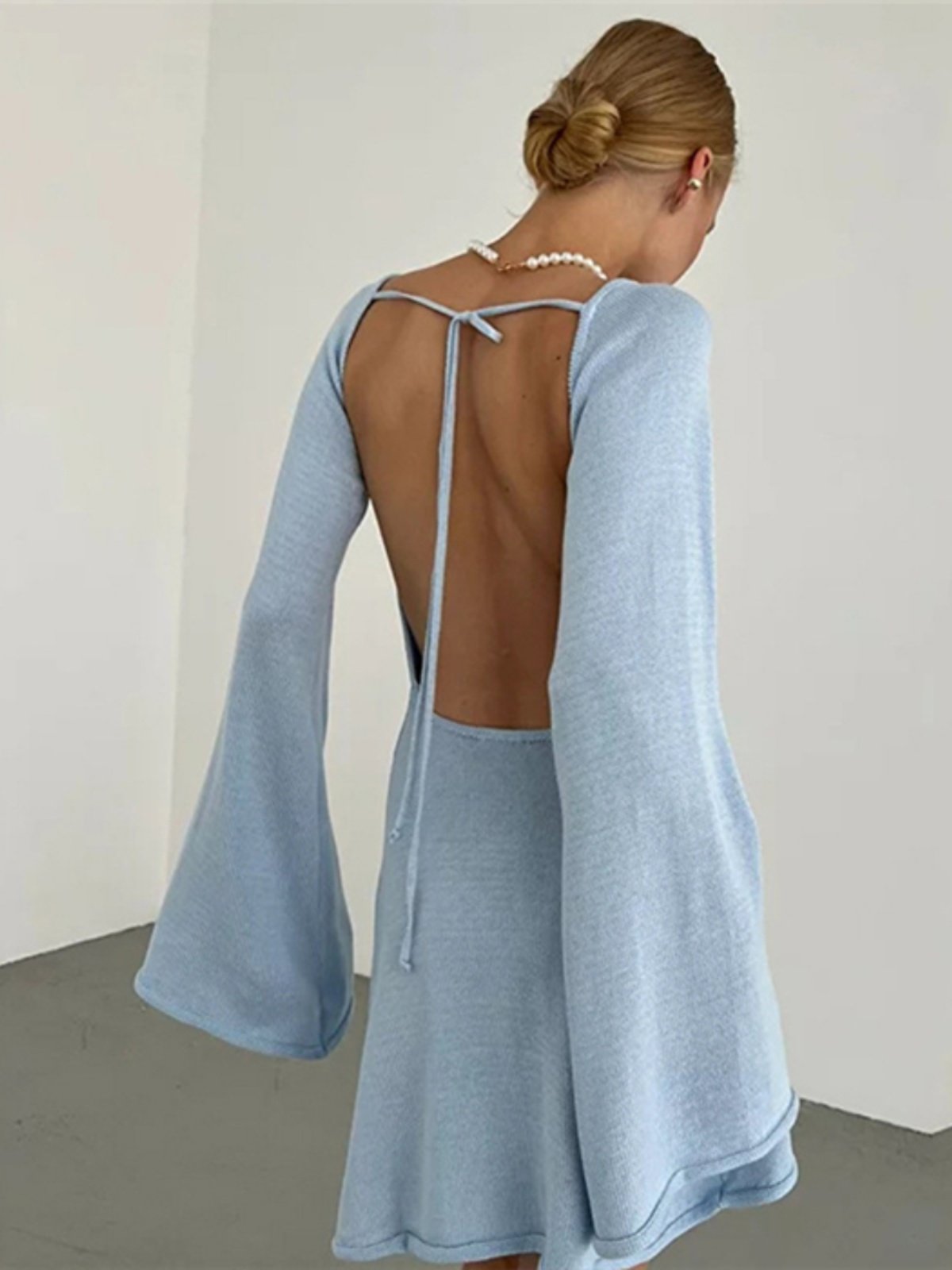 Sexy Knit Mini Dress: Sleeveless Fitted 1-Piece - Product image 5