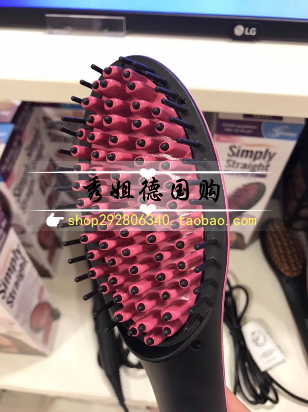 Shopping in Germany Simply Straight Magic Straight hair comb Hair care Hair care Large Pinkin the Family/Personal Cleaning Tools , Personal care cleaning appliances , Comb/Portable with a mirror , Comb/Makeup comb/Massage comb  category - from Buy2taobao.com to provide professional Taobao agent buy service