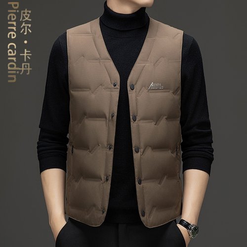 皮尔卡丹2025新款羽绒马甲