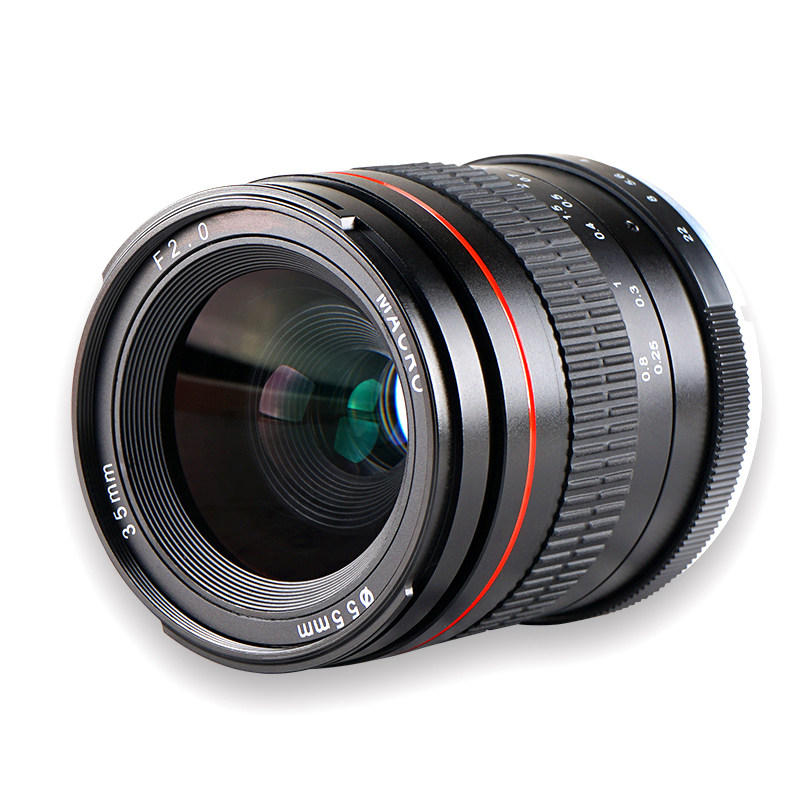 cen变色龙35mm f2定焦广角手动单反全画幅相机大光圈镜头虚化背景