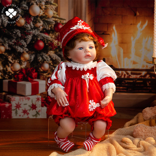HK正版重生娃娃圣诞配色塑胶模型陪伴人偶安抚玩偶原创设计礼物