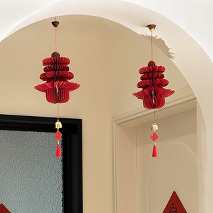 春字灯笼新款2026年立体元旦氛围感布置客厅入户门装饰马新年挂件