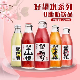 好望水组合望山楂气泡水望杏福望桃花望梅好果汁饮料汽水300ml5瓶