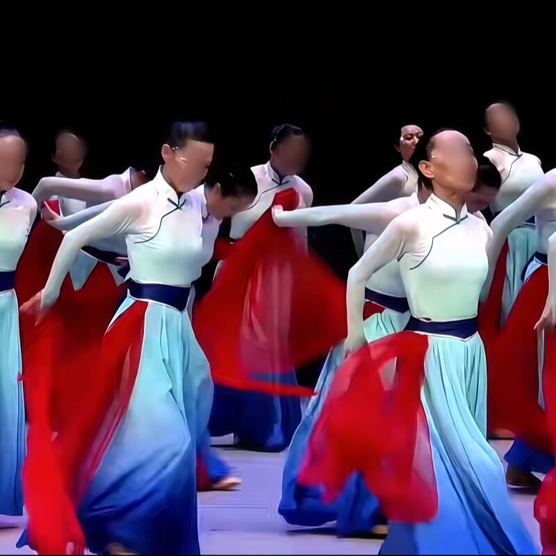 女子古典群舞《故乡》同款秧歌开场舞舞蹈演出表演服专业定制