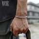 999足银复古手镯男款 潮民族风实心镯子生日男生情人节礼物送男友