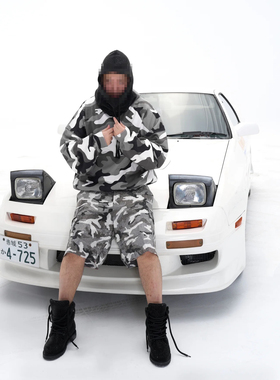 Doncare 26SS 满钻雪地迷彩宽松短裤