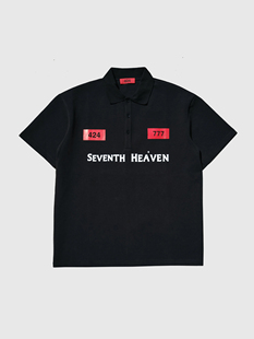Seventh Heaven x 424 联名限定系列polo短袖衬衫